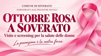 Ottobre Rosa a Soverato con visite e screening dedicati alla salute delle donne