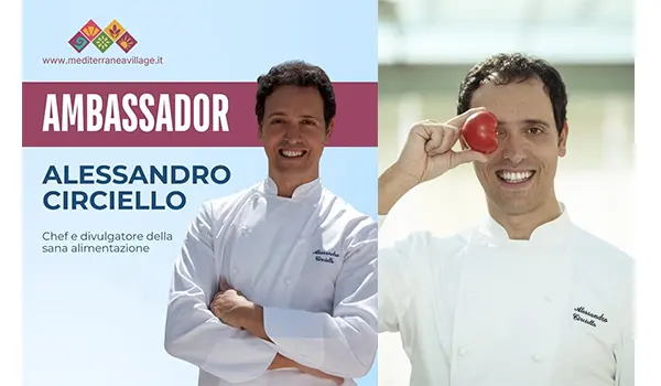 Alessandro Circiello, il volto della sana alimentazione,tra i protagonisti al Mediterranea Village dal 24 al 28 aprile