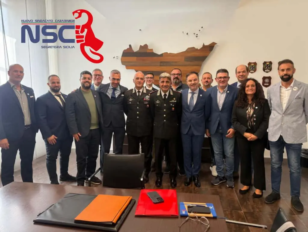 Una delegazione di NSC ha incontrato il Comandante della Legione Carabinieri "Sicilia", Generale di Brigata Ubaldo Del Monaco: “Segnale di apertura e condivisione d'intenti"