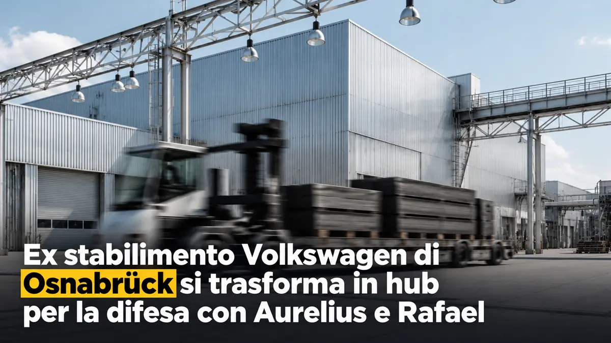 Ex stabilimento Volkswagen di Osnabrück si trasforma in hub per la difesa con Aurelius e Rafael