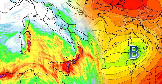 Avviso Meteo: venerdì 17 e weekend di maltempo – Rischio alluvioni in Sicilia, Calabria e Sardegna