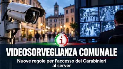 Videosorveglianza comunale, nuove regole per l’accesso dei Carabinieri al server