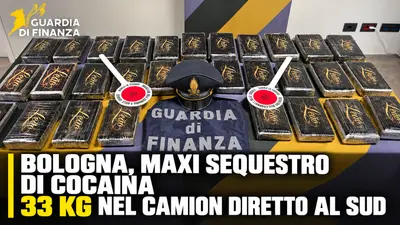 Bologna, maxi sequestro di cocaina: 33 kg nel camion diretto al Sud