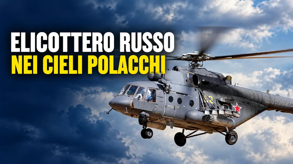Elicottero russo viola lo spazio aereo polacco: la Polonia denuncia provocazione