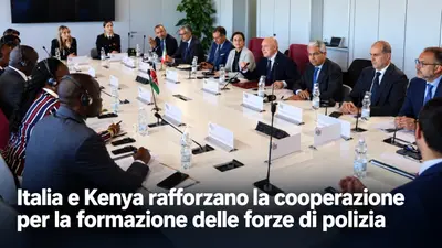 Italia e Kenya rafforzano la cooperazione per la formazione delle forze di polizia