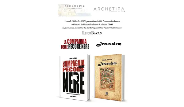  L’autore palermitano Luigi Bazan presenta “La compagnia delle pecore nere” e “Jerusalem” all’Antica Tonnara Bordonaro