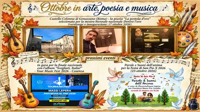 Ottobre in arte, poesia e musica per Massimiliano Lepera