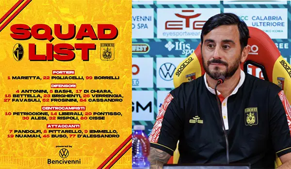 Catanzaro verso Bari: Aquilani predica continuità, fiducia e maturità
