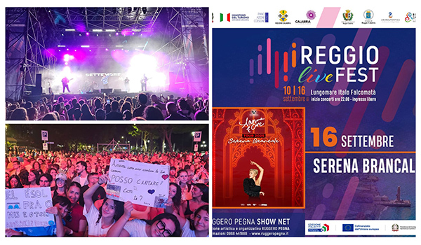 Serena Brancale, la Regina dell’estate, chiude stasera la raffica di concerti del “Reggio Live Fest 2025”, evento della “Calabria Straordinaria”