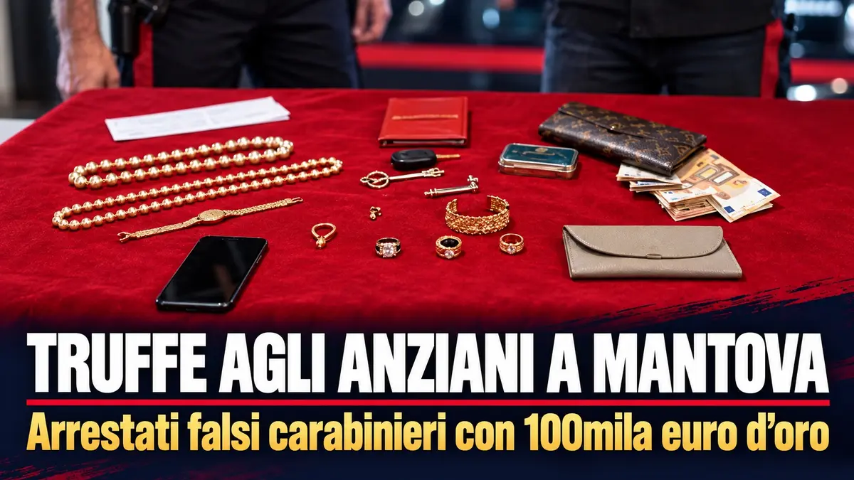Truffe agli anziani a Mantova, arrestati falsi carabinieri con 100mila euro d'oro