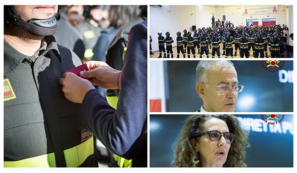 Cerimonia di giuramento del 100° corso dei Vigili del Fuoco a Lamezia Terme: emozioni, istituzioni e nuove responsabilità