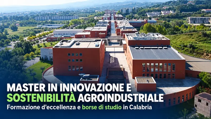 Master in Innovazione e Sostenibilità Agroindustriale: formazione d'eccellenza con borse di studio in Calabria