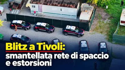Blitz a Tivoli: smantellata rete di spaccio e estorsioni