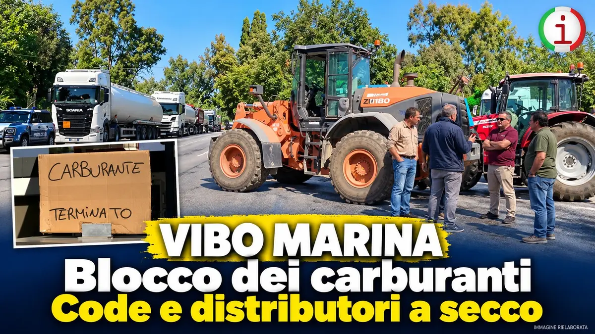 Vibo Marina il blocco dei depositi riduce le forniture di carburante e crescono le code ai distributori