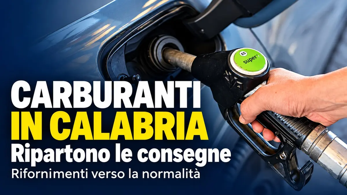 Carburanti in Calabria ripartono le consegne e si attenua l’emergenza ai distributori