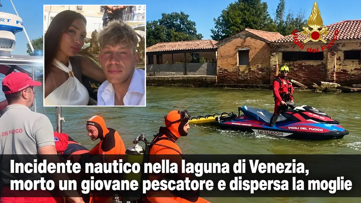 Incidente nautico nella laguna di Venezia, morto un giovane pescatore e dispersa la moglie