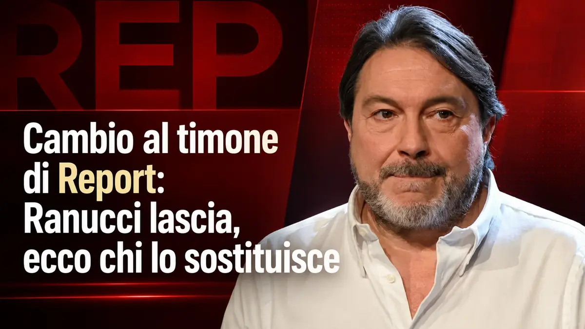 Cambio al timone di Report: Ranucci lascia, ecco chi lo sostituisce