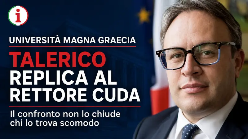 Università Magna Graecia: la replica del consigliere Antonello Talerico al Rettore Cuda