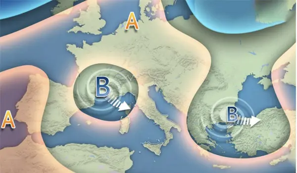 Previsioni Meteo Weekend: due perturbazioni in transito con piogge e temporali, ma anche schiarite
