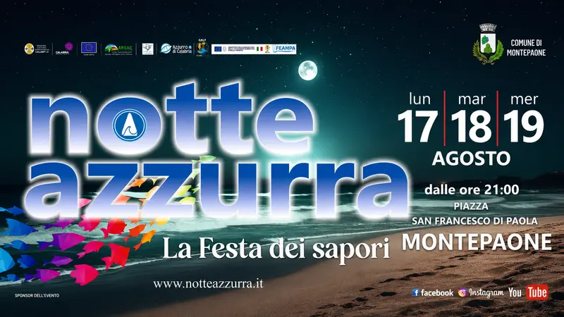 La Notte azzurra: tre serate di gusto, musica e comicità sul lungomare di Montepaone