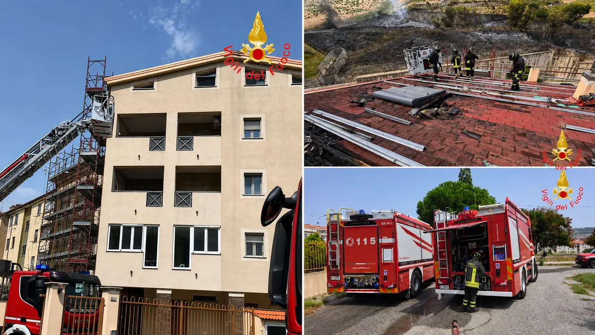 Incendio a Catanzaro tra via Ettore Molè e Germaneto, fiamme raggiungono un’abitazione