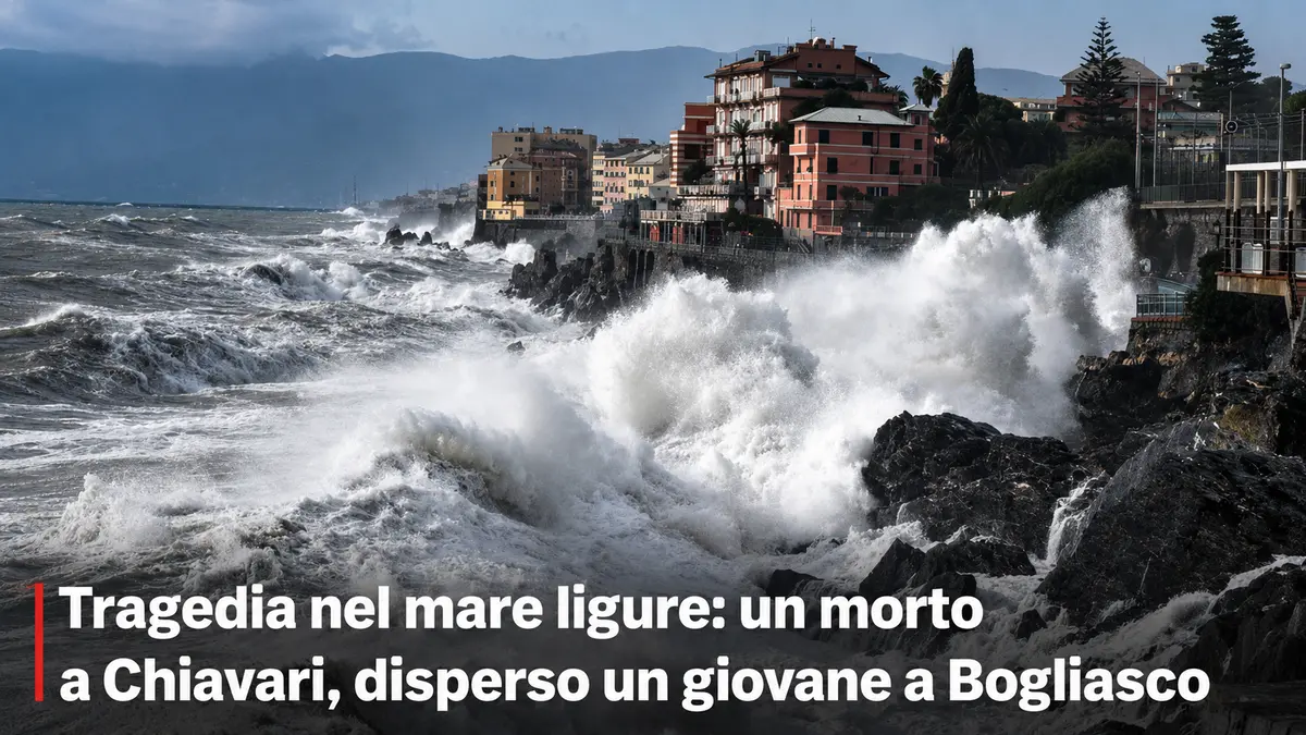 Maltempo in Liguria, tragedia sul mare: muore bagnante a Chiavari, disperso giovane a Bogliasco