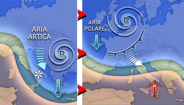 Meteo Italia: tra giovedì e venerdì torna il maltempo con piogge, vento e neve a quote basse