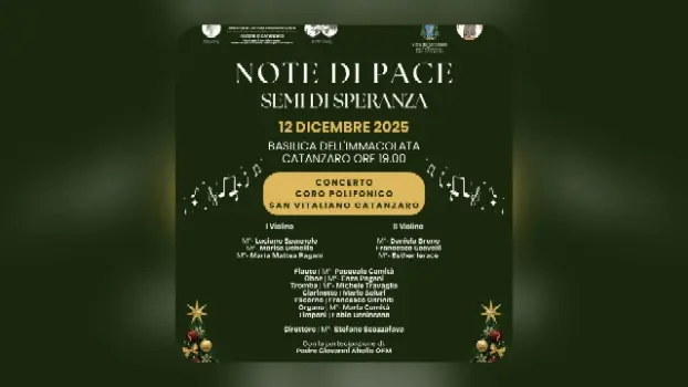 Concerto del Coro San Vitaliano: “Note di Pace” per un Natale di Speranza a Catanzaro