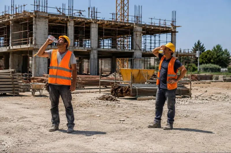 Caldo estremo nei cantieri, Feneal Uil, Filca Cisl e Fillea Cgil Sicilia chiedono alla Regione nuova ordinanza urgente