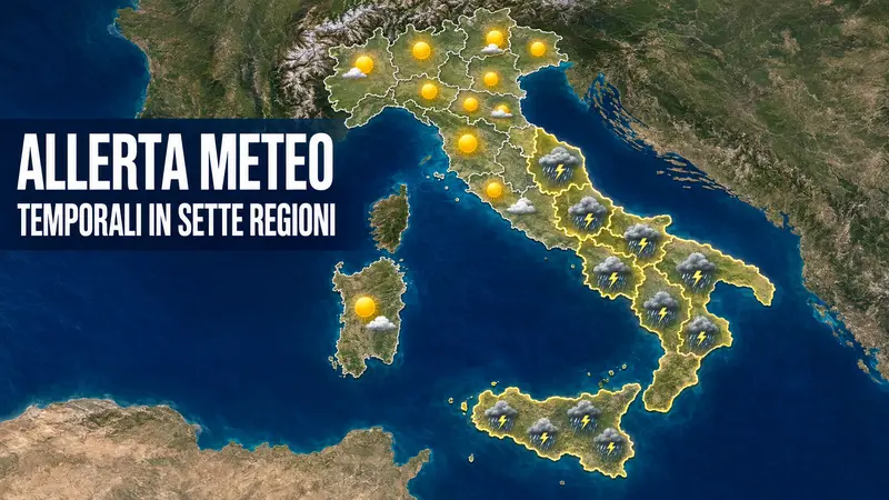 Meteo Italia, svolta dal 20 agosto: temporali intensi e temperature in calo