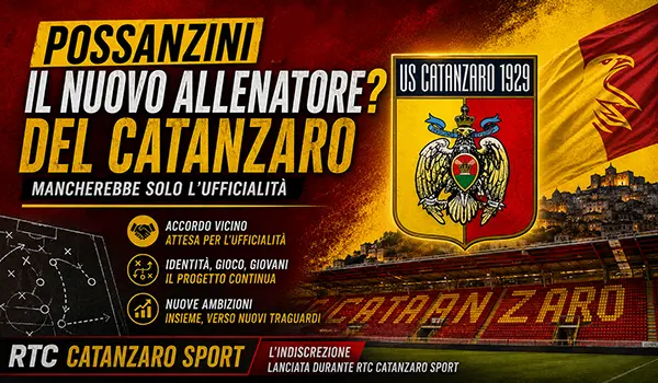 Il Catanzaro avrebbe scelto Davide Possanzini per la panchina giallorossa