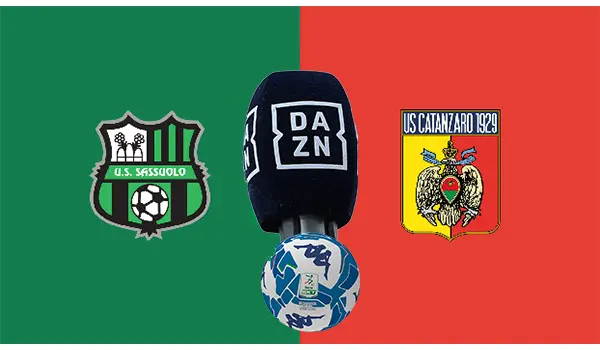 Sassuolo-Catanzaro gratis su DAZN: il match della 38ª giornata di Serie B visibile in chiaro