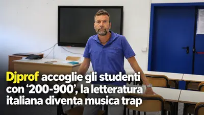 Djprof accoglie gli studenti con “200-900”, la letteratura italiana diventa musica trap