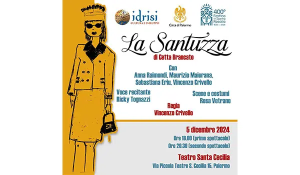 Al Teatro Santa Cecilia di Palermo “La Santuzza” della poetessa e scrittrice Cetta Brancato