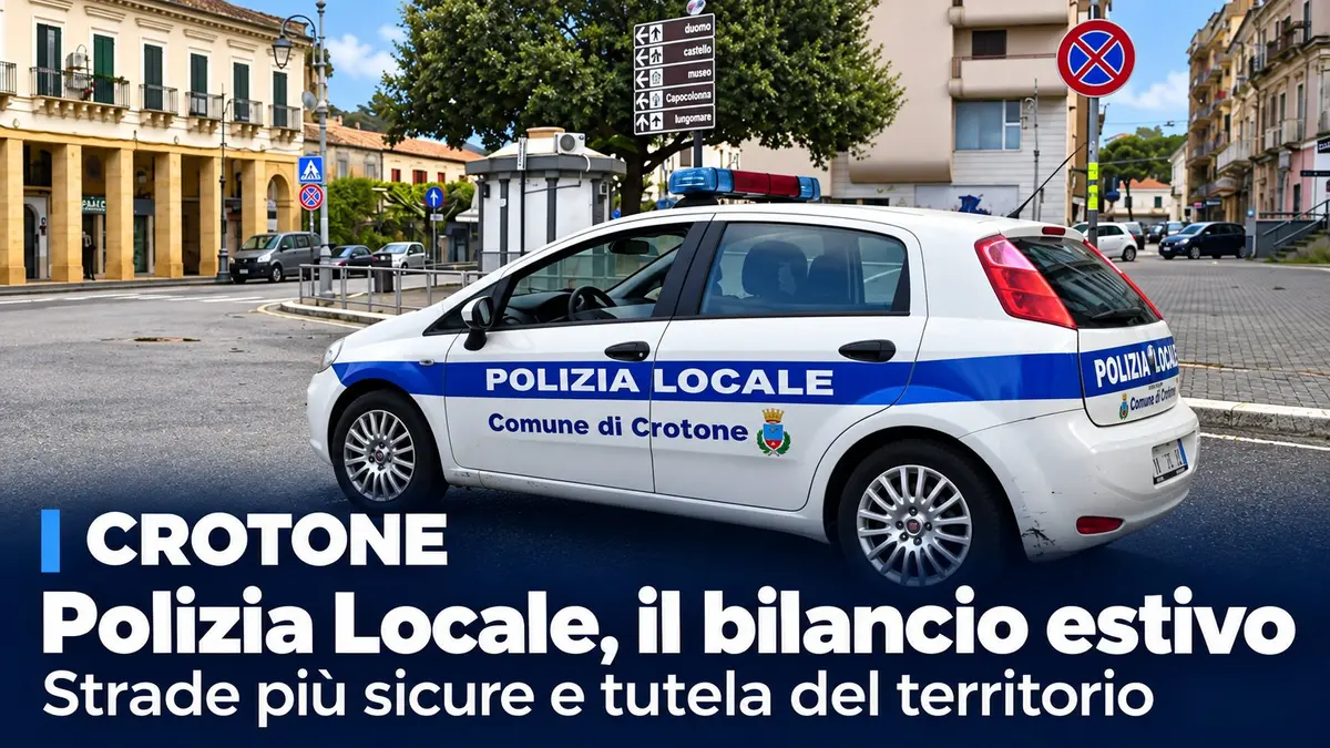 Crotone, strade più sicure e tutela del territorio: il bilancio estivo della Polizia Locale