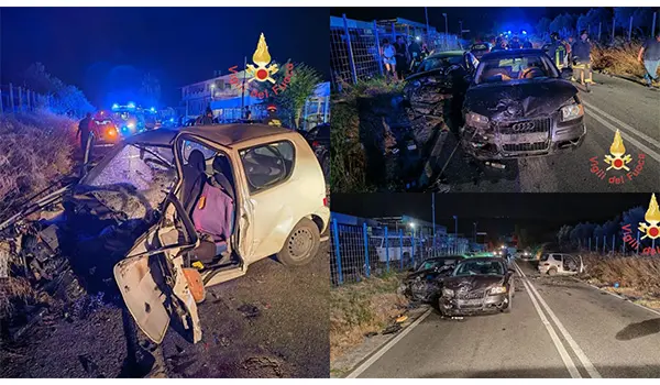 Violento impatto sulla SS106 nel Catanzarese: cinque feriti, uno è in gravi condizioni