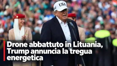 Drone abbattuto in Lituania, Trump annuncia la tregua energetica tra Mosca e Kiev