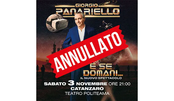 Festival d’Autunno, annullato lo spettacolo “E se domani...” di Giorgio Panariello: tutte le info per il rimborso