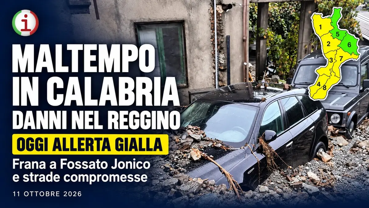Maltempo in Calabria il Reggino fa i conti con i danni mentre oggi resta l’allerta gialla