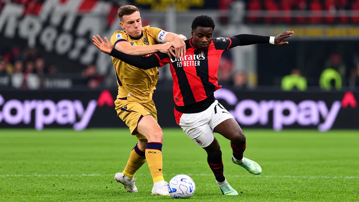 Mbangula show a San Siro: il Bologna travolge il Milan 4-2