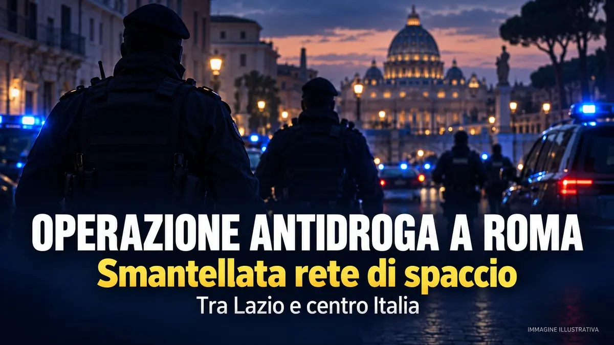 Operazione antidroga a Roma: smantellata rete di spaccio tra Lazio e centro Italia
