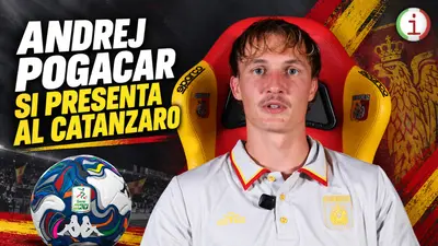 Andrej Pogacar si presenta al Catanzaro: «Darò tutto per questa maglia» Video