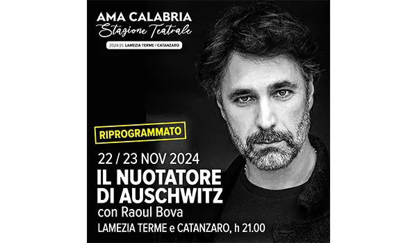 AMA Calabria, posticipato lo spettacolo con Raoul Bova