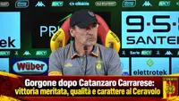 Gorgone dopo Catanzaro Carrarese: vittoria meritata, qualità e carattere al Ceravolo. Video
