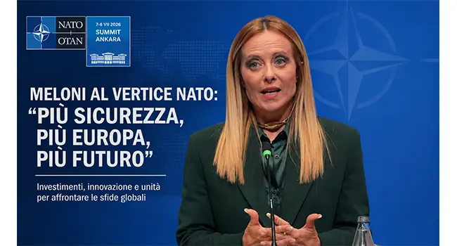 Vertice NATO, Meloni rilancia la strategia italiana: più sicurezza, difesa europea e investimenti nelle tecnologie del futuro. Video