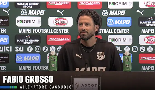 Sassuolo, Fabio Grosso: pronti alla sfida contro il Catanzaro in un campionato che si preannuncia durissimo (Video)